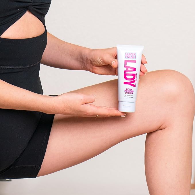 Body Powder Lotion and Deodorant for Women Aluminum Free Powder Cream for Privates Underboob Thighs and Skinfolds Jasmine Rose Scent Feminine Care 2 Pack 4 oz Tubes for Daily Freshness and Comfort
