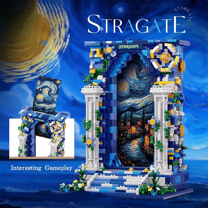 Micro Mini Starry Sky Gate Building Block Toys, Gifts for Children and Adults (1745 PCS)