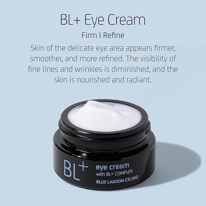 Blue Lagoon Skin Science - Natural BL+ Eye Cream | Sustainable, Bioactive Luxury Skincare (0.5 oz | 15 ml)