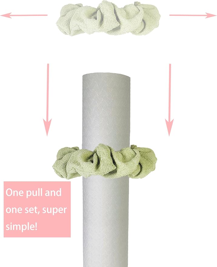Yoga Mat Scrunchie - Yoga Mat Strap Band - Fits Most Size Mats (Not Suitable for Overly Thick Mats)