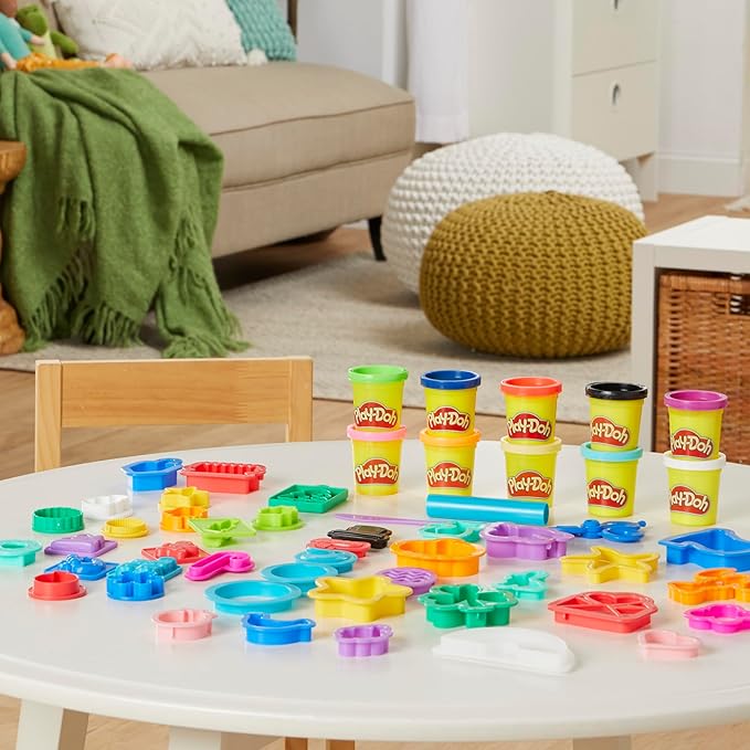 Play-Doh Holiday Set of Tools, 43 Accessories & 10 Modeling Compound Colors, Non Candy Halloween Handout Toys & Party Favors, Kids Arts & Crafts, Preschool Toys, Ages 3+ (Amazon Exclusive)