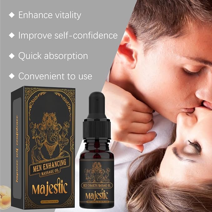 Male Enhancement Massage Oil,Penis Enlargement Oil Whit Ginseng &Aloe Extract Intense Moisturizing, Increase Sizethickness Strength and Performance to be Longer and Super Stronger
