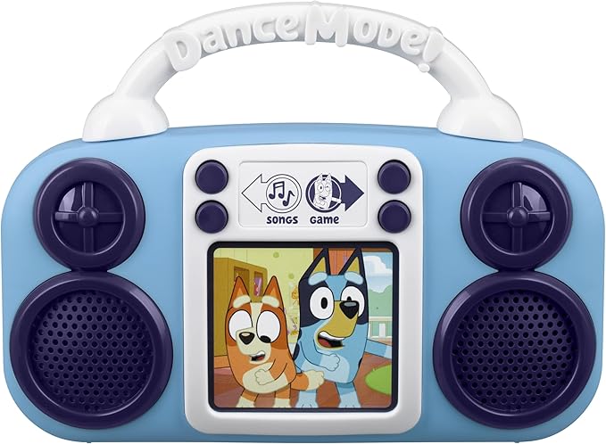 eKids Bluey Toy Music Player, Toy for Toddlers with Built-in Music, Bluey Toys for Kids