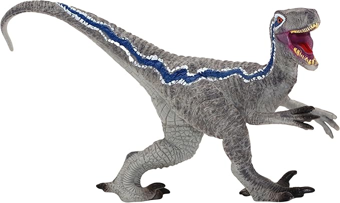 Gemini&Genius Velociraptor Action Figure Toy for Kids, Dinosaur Toy Figurine, Great Birthday Gift, Cake Topper, Role Play, Collection Dino for Kids