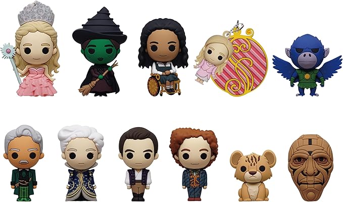 Wicked Series 1 – 5" Collectible Bag Clip – Blind Bag (ONE Random Figure) – Movie Musical Character Keychain/Backpack Accessory | Official Licensed Merchandise