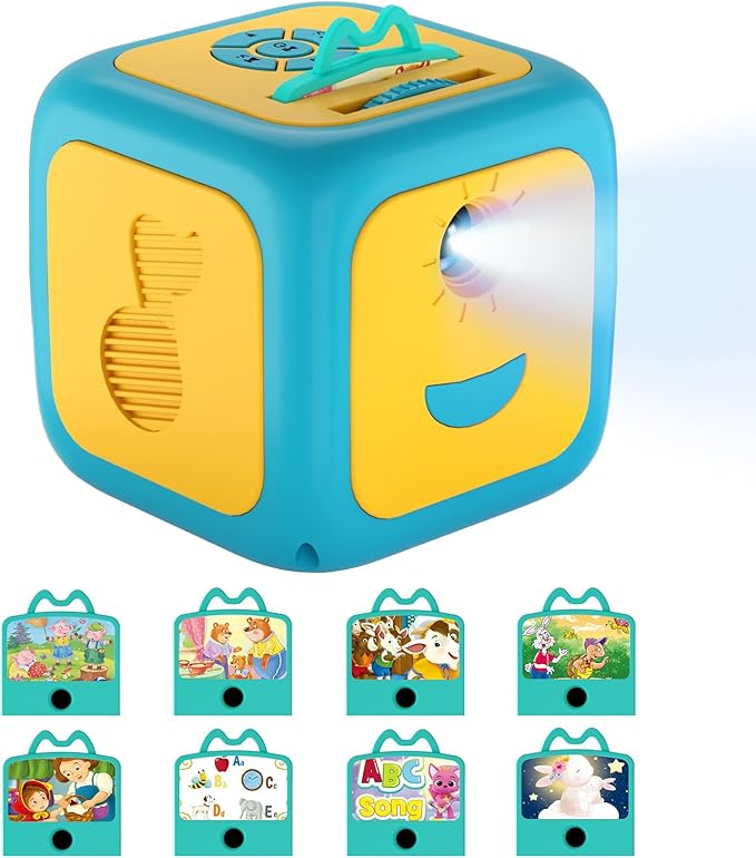 Storytelling Projector for Kids, Story Dream Machine for Toddlers Christmas Birthday Gifts for Kids Ages 3+, Storybook Projector with Stories, Music, Night Light Educational Toys for Girls Boys