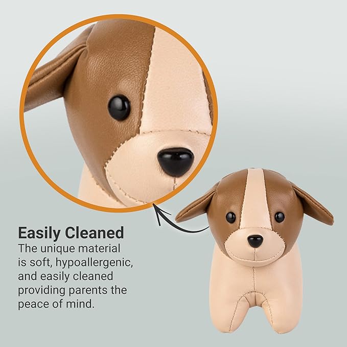 Little Big Friends Musical Baby Toy – Soft Plush Pull-String Cord Classical Toy for Baby & Toddlers | Soothing Stuffed Cuddly Animal Gift | Adrien The Dog