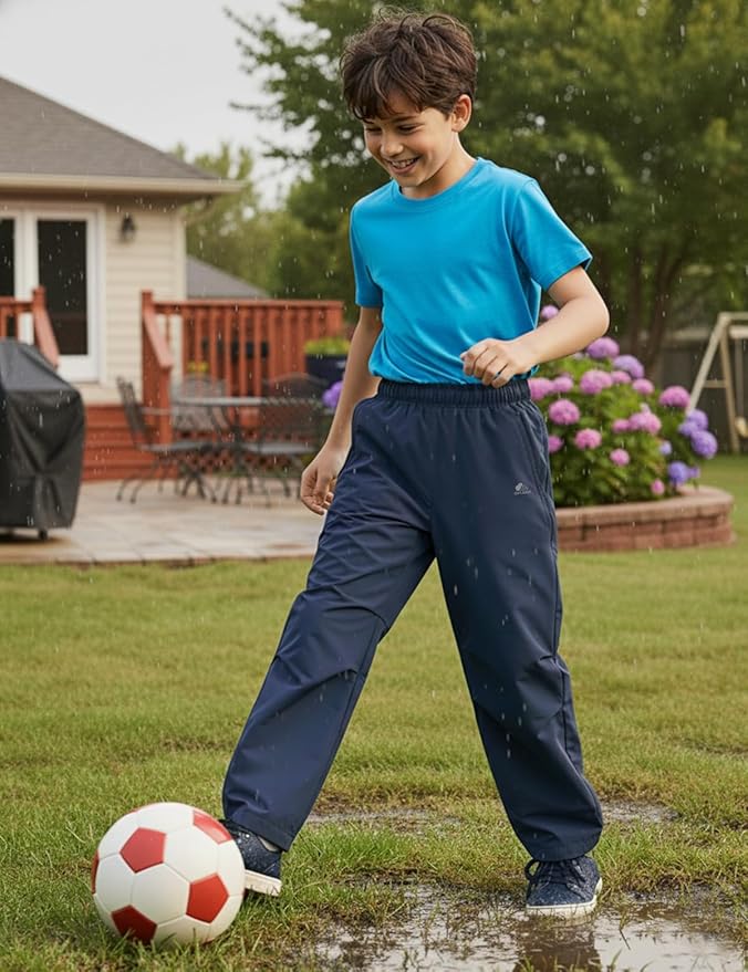 Kids Cargo Pants Waterproof Boys Hiking Outdoor Camping Pants Quick Dry UPF 50+ Toddler Youth Uniform Pants