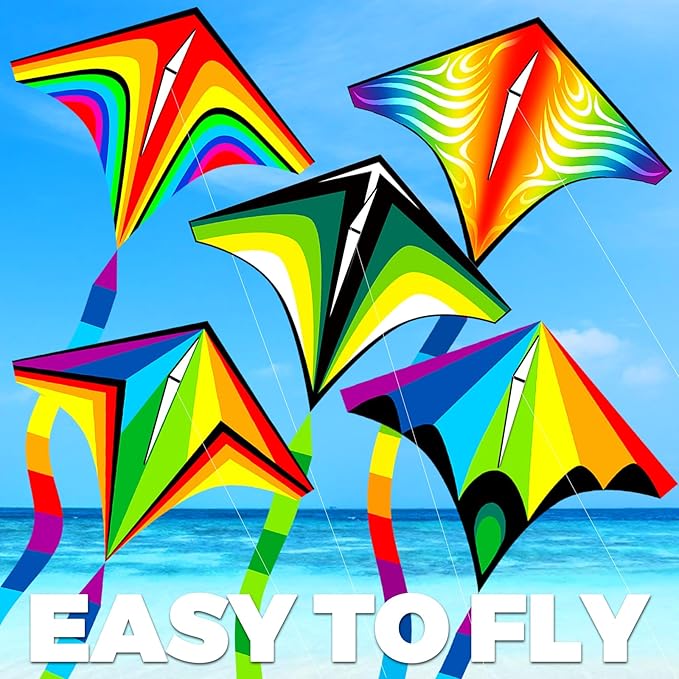 Easy to Fly Kites for Kids & Adults,Butterfly Delta Kites with String & Hand for Beach,Park,Outdoor Toys Birthday Gifts for Boys Girls Ages 4 5 6 7 8-12 Years Old