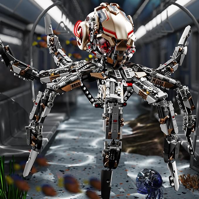 Animal Mechanical Octopus Building Blocks Toys, Gifts for Children and Adults（1768 PCS）