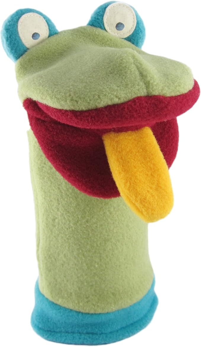 Cate & Levi Frog Hand Puppet with Moveable Mouth