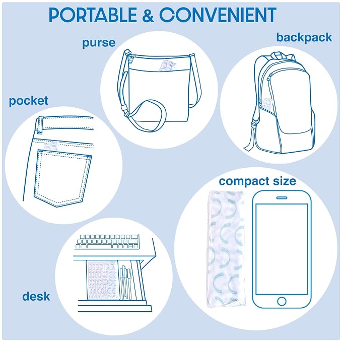 XL Full Coverage Disposable Toilet Seat Covers for Kids, Adults & Potty Training, Waterproof, 20 Pcs - Single Wrapped (Curves)