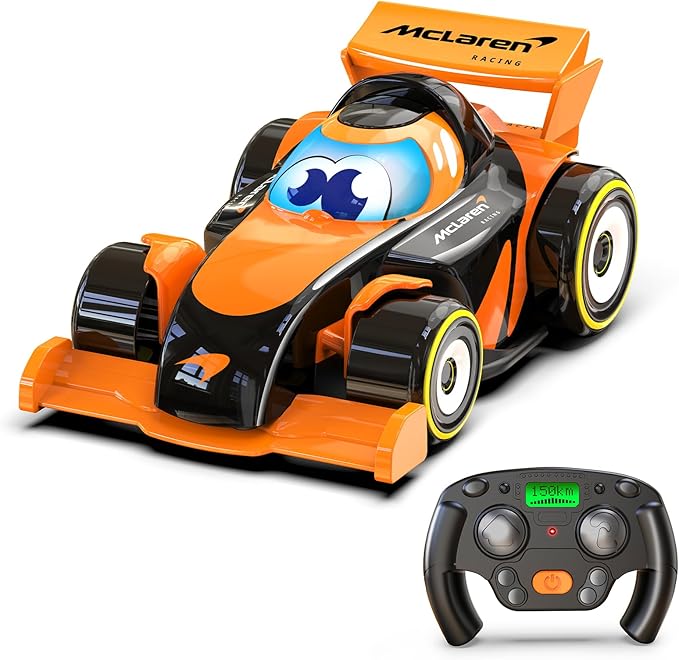McLaren F1 Merch Remote Control Race Car Preschool Toy for Toddlers Boys and Girls Formula 1 Collectible for Fans Gift Idea for Birthdays