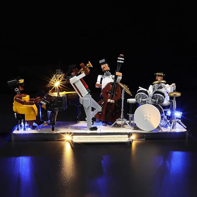 LED Light Kit for Lego 21334 Jazz Quartet Set, Compatible with Lego 21334 Building Blocks Model(Not Include Blocks Set)