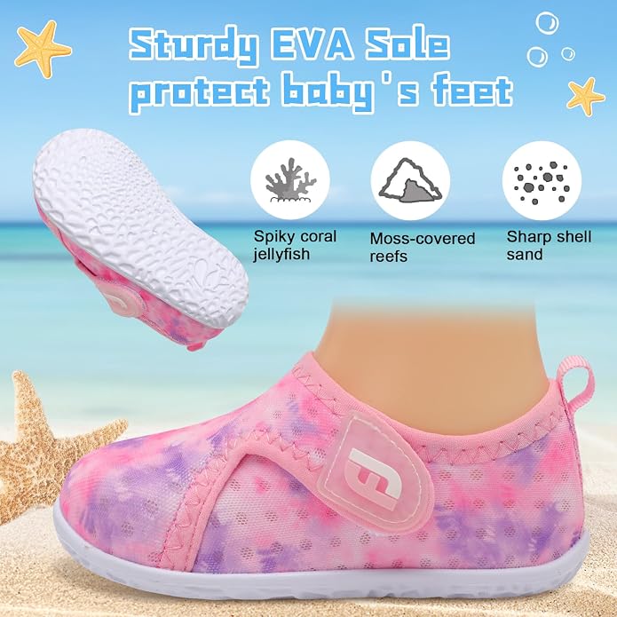 JOINFREE Baby Toddler Water Shoes Boys Girls Sandals Barefoot Kids Breathable Sneakers Shoes for Walking Running
