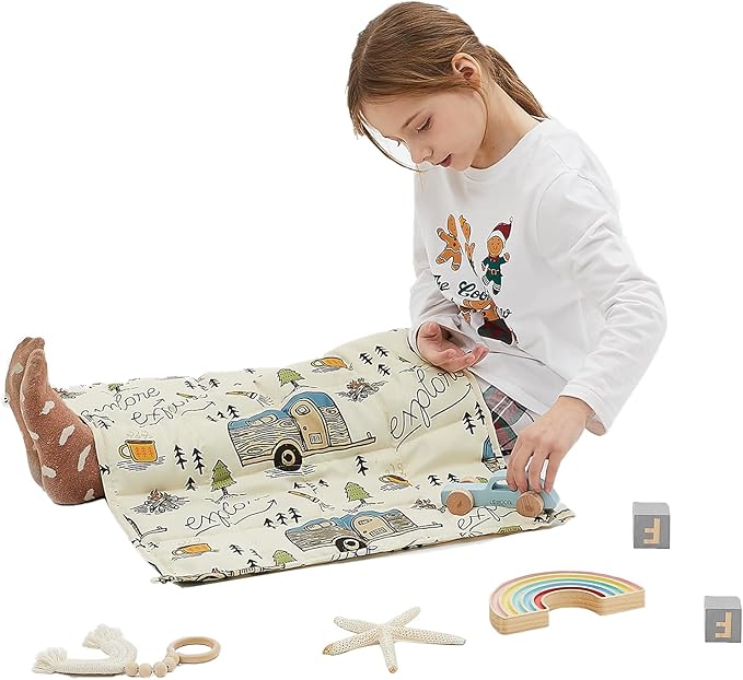Weighted Blanket - 3 lbs Ivory Forest Heavy Blanket, 20"x30", Small Size Breathable Lap Blanket