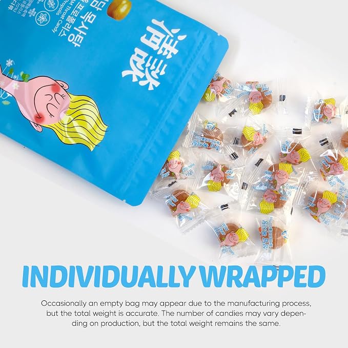 COELO Cheongdam Candy 70g x 3Pack (total 7.4oz) | Korean Wild Pear & Honey Refresh Naturally Flavored Korea Candy Herbal Snack | After Meal Office Trip Camping Party K-Food Individually Wrapped 청담 목사탕