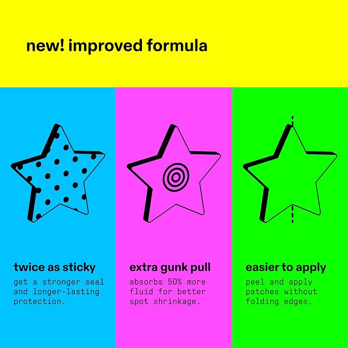 Starface Hydro-Star Pimple Patches + Big Yellow Compact, Clinically Proven Spot Shrinking in 6 Hours, Absorb Fluid and Reduce Redness, Hydrocolloid, Vegan and Cruelty-Free Skincare (32 Count)
