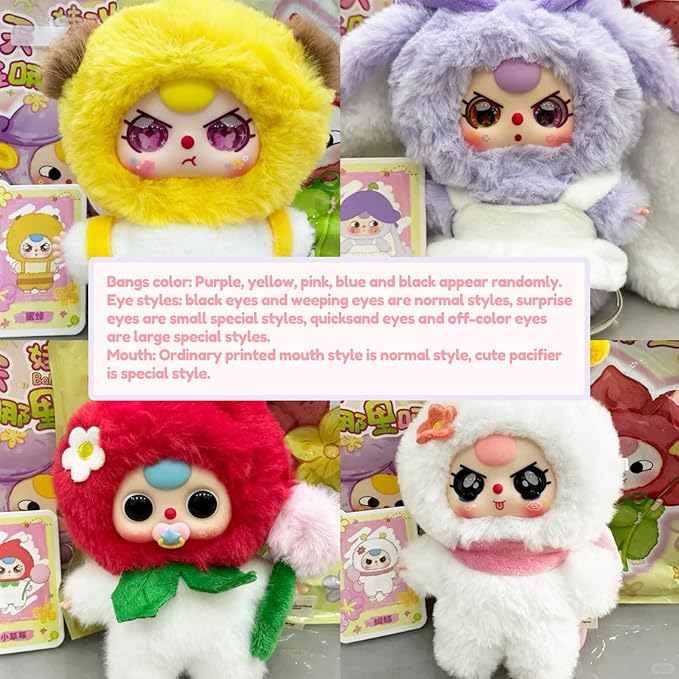 CALEMBOU Plush Doll Blind Box, Cute Spring Stuffed Animal Vinyl Plush Toys, Kawaii 1 of 6 Possible Mystery Collectible Toys Cute Soft Animals Charm Birthday Gifts (Where's The Spring)