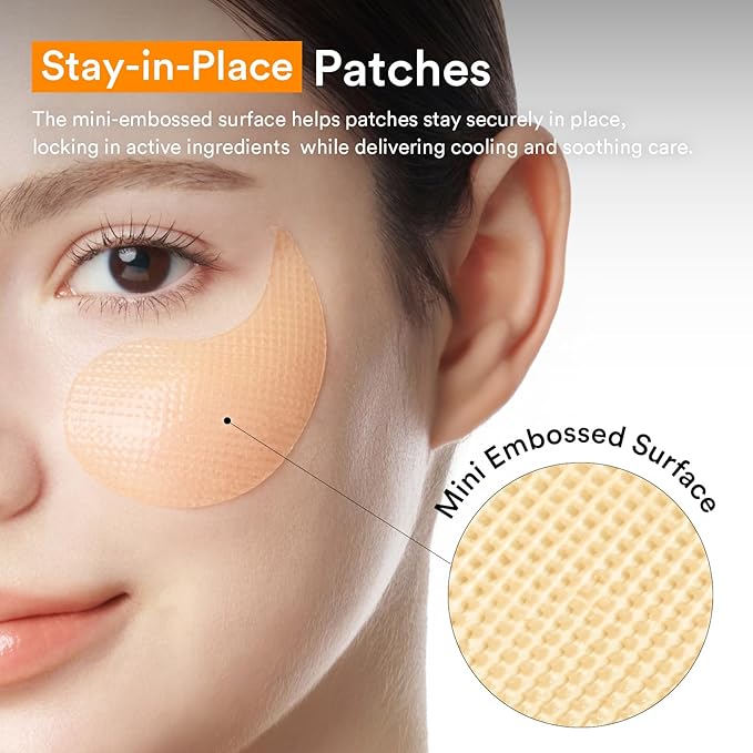 Abib Glutathione Kojic Acid Eye Patches for Radiance Dark Circles & Dark Spots, with Tone-up Jelly, 60 Count, Korean Skin Care