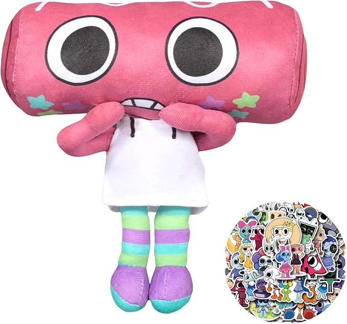9" Cosmo Plush Stuffed Figure Pillow for Video Game Fans Room Decor with a Sticker Set