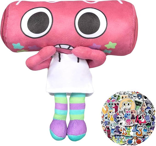 9" Cosmo Plush Stuffed Figure Pillow for Video Game Fans Room Decor with a Sticker Set