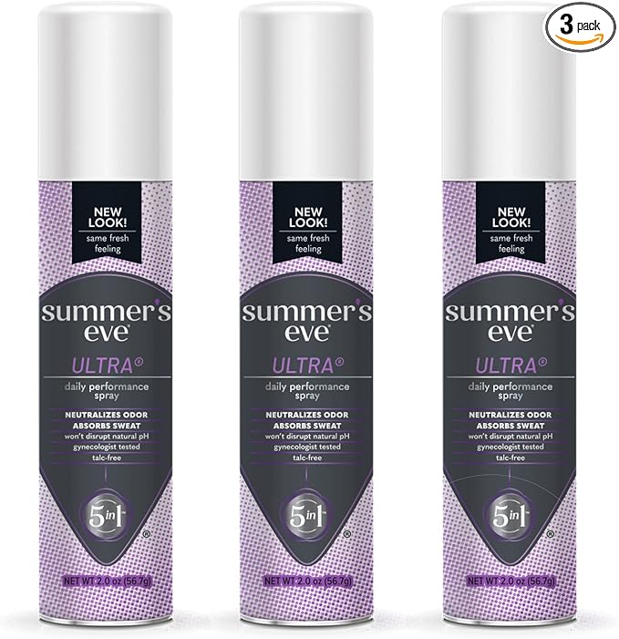 Summer's Eve Baby Powder & Ultra Daily Feminine Sprays, 2 oz, 3 Pack Bundle