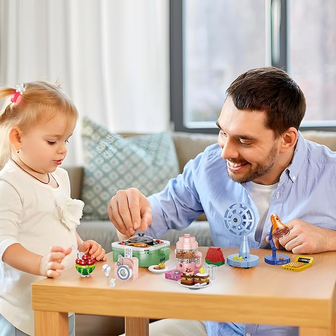JMBricklayer Girls Building Set, 12PCS Mini Upgraded Home Appliances Friends Toy Sets, Party Favors STEM Puzzle Educational Building Blocks Toys, Gifts for Girls Boys