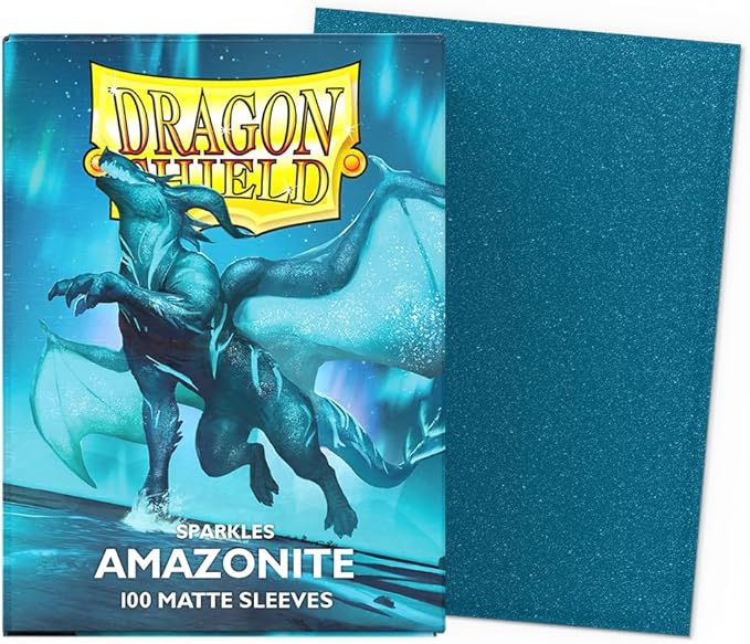 Dragon Shield | Standard Size Matte Card Sleeves | 100 CT - Smooth & Tough TCG Sleeves - Compatible with Pokemon, Flesh & Blood, One Piece & Magic The Gathering | Amazonite