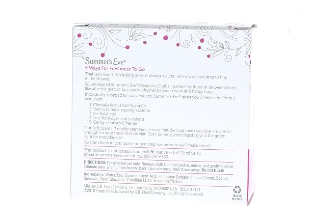 Summer's Eve Cleansing Cloth Simply Sensitive, 16 Count (Pack of 4)
