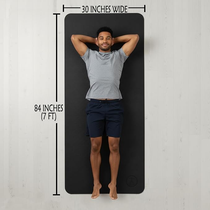 Tatago Extra Thick Yoga Mat Wide & XL-Our 10mm Extra Large Yoga Mat Thick Extra Wide And Long For Total Joint Cushioning. A Large Exercise Mat Thick And Perfect For Home Workout Pilates Or Studio.