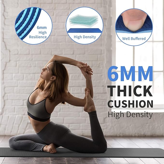 CAMBIVO Extra Wide Yoga Mat for Women and Men (72"/84"x 32"x 1/4") TPE Workout Mat, Non-slip Large Exercise Fitness Mat for Yoga, Pilates, Workout