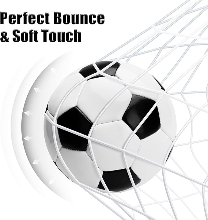 Soccer Ball Size 2 Size 3 Size 4 Size 5 with Pump Deflated - Single, 2 or 3 Pack Official Size & Weight Training Ball - Operation Christmas Child Shoebox - Gift for Toddler Kids Boys Girls Youth Adult
