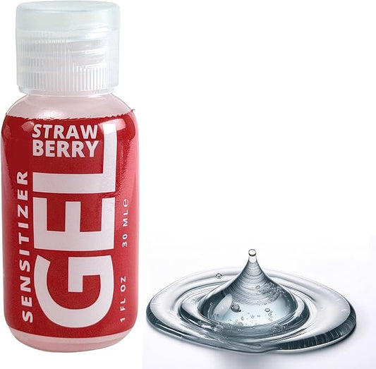 Adam and Eve Strawberry Clit Sensitizer Gel, Tingling Gel for Increased Clitoral Sensitivity and Intense Orgasms, Flavored Lickable Formula Enhances Stimulation, Great for Solo Play and Foreplay, 1 oz