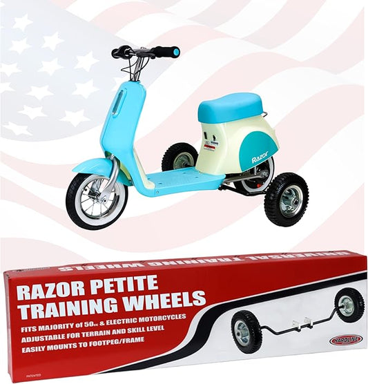 Hardline Products USA Wheels for Tots Training Wheels for Razor Pocket Mod Scooter Petite - 1802-UT-Petite