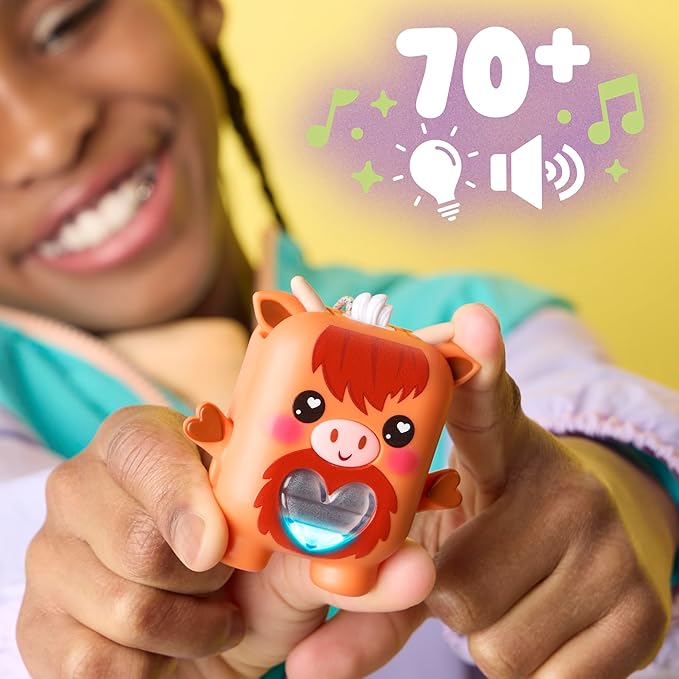 Cowbert The Highland Cow, Electronic Pet Cow Toy, 70+ Responses, Interactive Fidget Toys for Girls & Boys Ages 5+