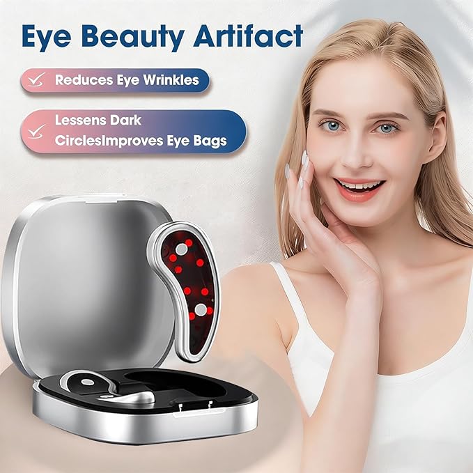 Eye Pods for Under Eyes Bags, Eyes Lift Instant Cream, Red Light Therapy Eyes Pads Patches for Dark (1 PC Eye Pods with 1* Eye Cream)