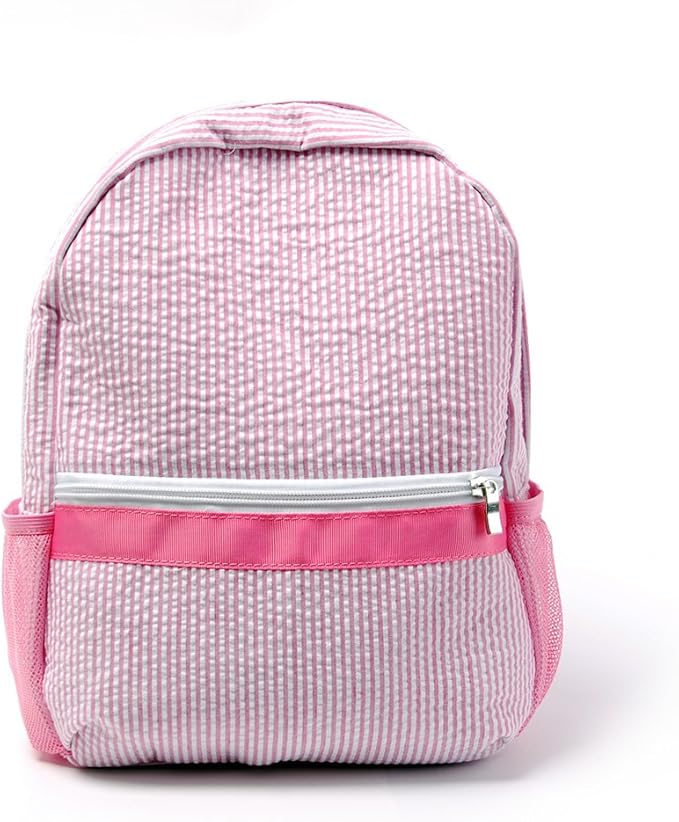 Toddler Backpack, Seersucker Preppy Backpack, Classic Cute Kids School Bookbag Preschool Kindergarten Children Bag