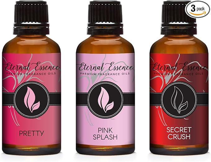 30ML - Trio (3) - Pretty, Pink Splash & Secret Crush - Premium Fragrance Oil Trio - 30ML