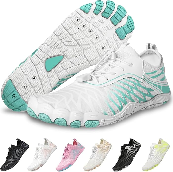 Barefoot Shoes for Women & Men, Grounded Walking Hiking Barefoot Shoes, Wide Toe Box Non-Slip Water Athletic Footwear, Comfortable Vitality Barefoot Footwear, Trail Running Sneakers Unisex