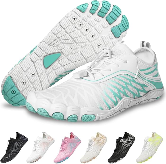 Barefoot Shoes for Women & Men, Grounded Walking Hiking Barefoot Shoes, Wide Toe Box Non-Slip Water Athletic Footwear, Comfortable Vitality Barefoot Footwear, Trail Running Sneakers Unisex