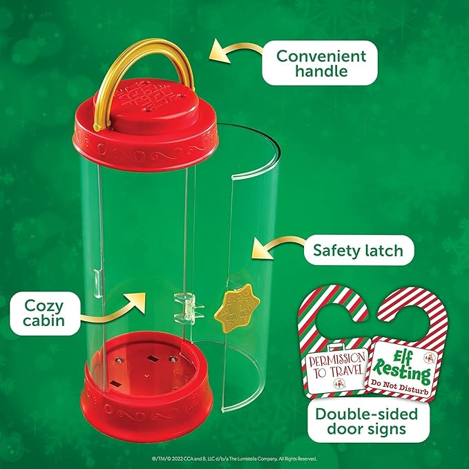 The Elf on the Shelf Christmas Tradition Box Set with Elf (Blue Eyed Girl), Story Book and Scout Carrier (Multi-Item Bundle)