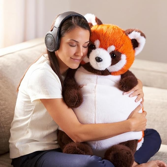 ARELUX Giant 22in Big Red Panda Plush Large Stuffed Animal Hugging Pillow: Soft Jumbo Sleeping Body Warm Fluffy Pillow Adorable Chubby Plushie Toy Gifts for Boys Girls