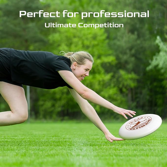 Wham-O Frisbee Official Ultimate 175g Flying Disc, 10.75 Inch, Professional Training Disc for Competition and Outdoor Fun (A(2Pack))