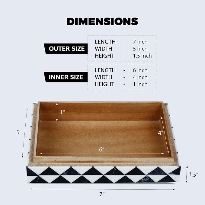 Handicrafts Home Decorative Box 5x7 – Photo Storage Box, Jewelry Organizer, Modern Decorative Storage Box with Lid, Bohemian Table Décor, Vintage Keepsake Box for Shelf or Coffee Table Décor