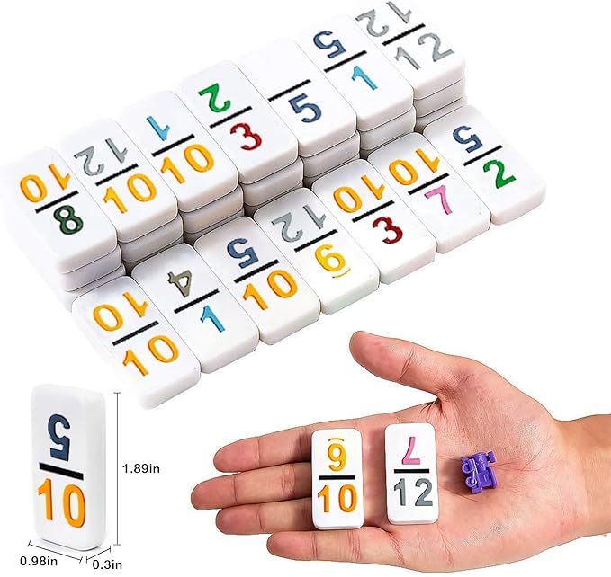 Yinlo Mexican Train Dominoes Set，Double 12 Dominoes with Train Sound Effect, Portable Travel Games, 91 Tiles Colored Number Domino Game Set with Aluminum Case, Ideal Gift