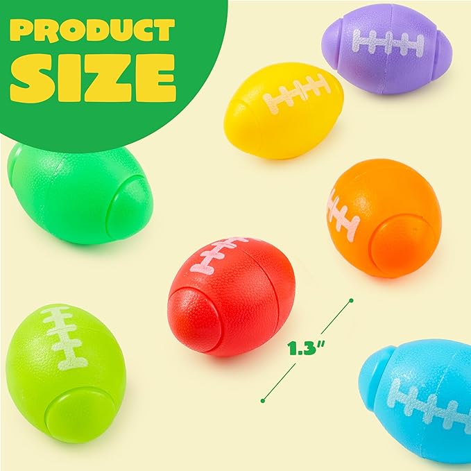JOYIN 36 Pack Football Fidget Spinners for Kids, Football Party Favors, Fidget Toys Bulk, Stress Balls, Goodie Bag Stuffers for Birthday Party, Treasure Box for Classroom