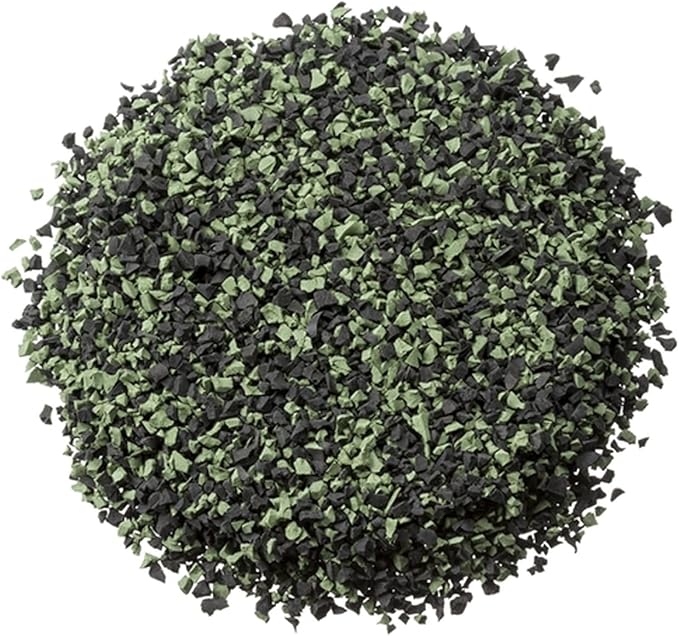 Poured-in-Place Surfacing Repair Kit Fix Rubber Playground (Green/Black, Standard)