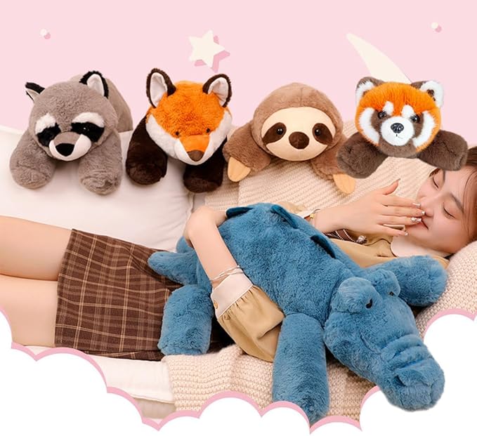 Soft Wild Stuffed Animal Plush,Cuddly Cute Animals Plushie Hugging Pillow Toy Plushie Gifts Room Decor Christmas for Kids and Adults