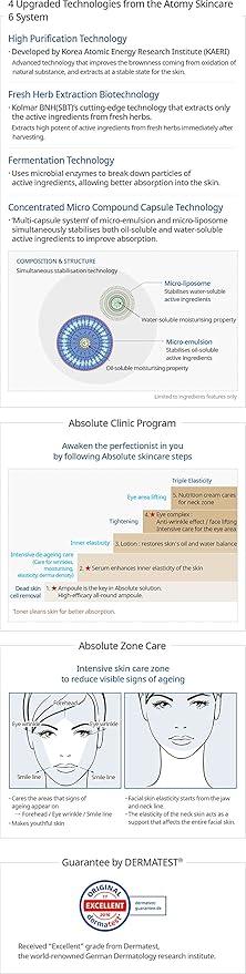 Atomy Absolute Eye Complex Cream for Reducing the appearance of aging and wrinkles